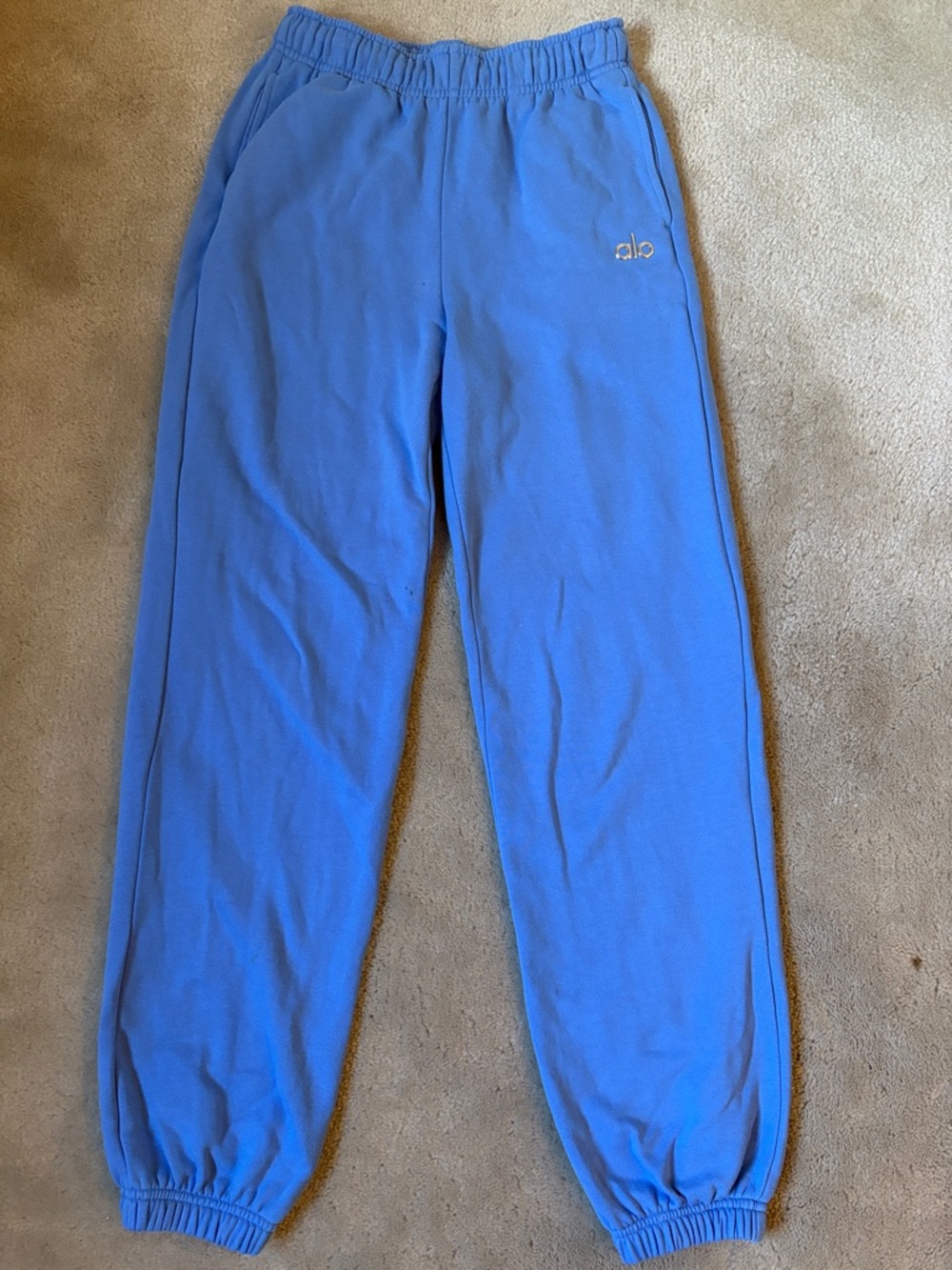 ALO Yoga Womens Accolade Sweatpants Joggers Blue Size XXS